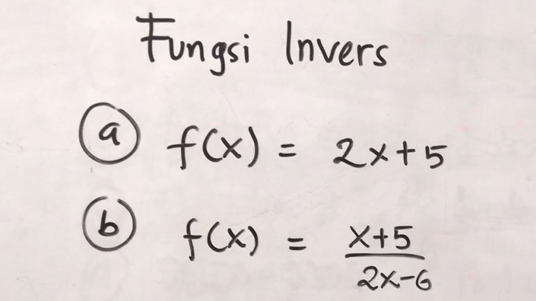 Contoh Soal Fungsi Invers