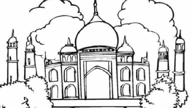 Gambar Mewarnai Masjid 19