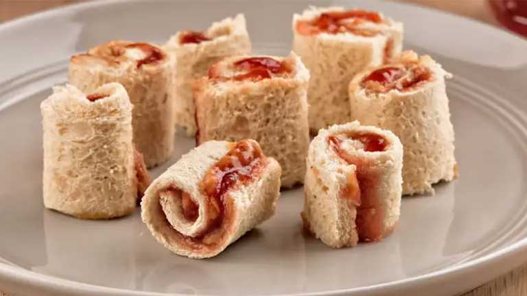 Peanut Butter and Jam Sushi
