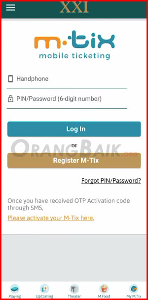 Pilih Register Mtix