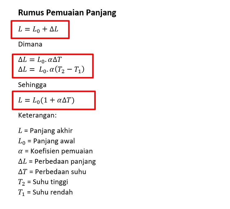 Rumus Pemuaian Panjang V2