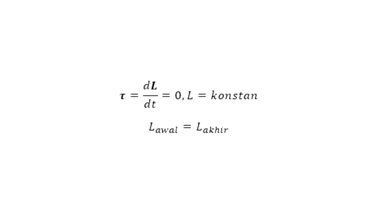 Rumus Persamaan Kekelan Momentum Sudut