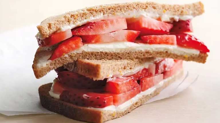 Strawberry Cream Cheese Sandwich