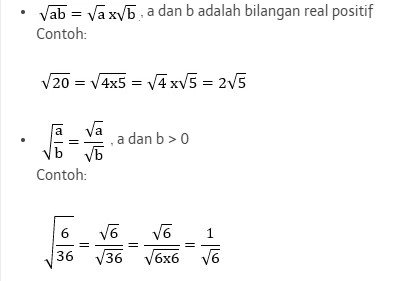 bentuk akar sederhana