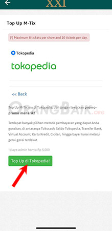 top up m tix tokopedia